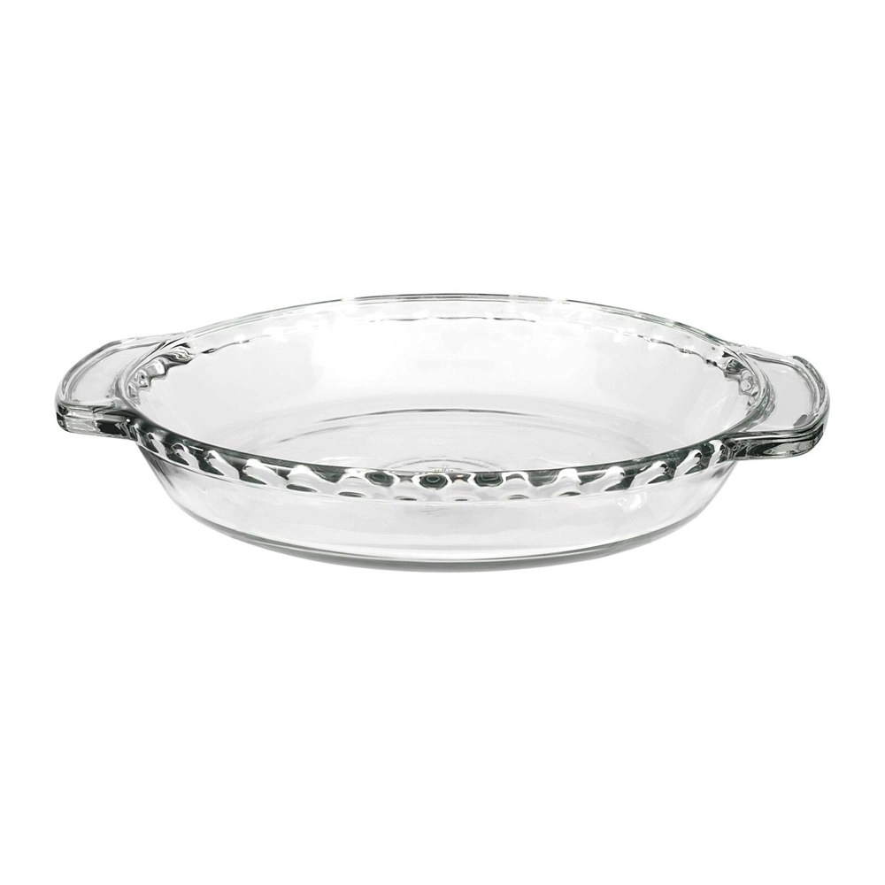 Anchor Hocking Fire King Deep 23cm Glass Pie Dish Kitchen Baking Tray Clear