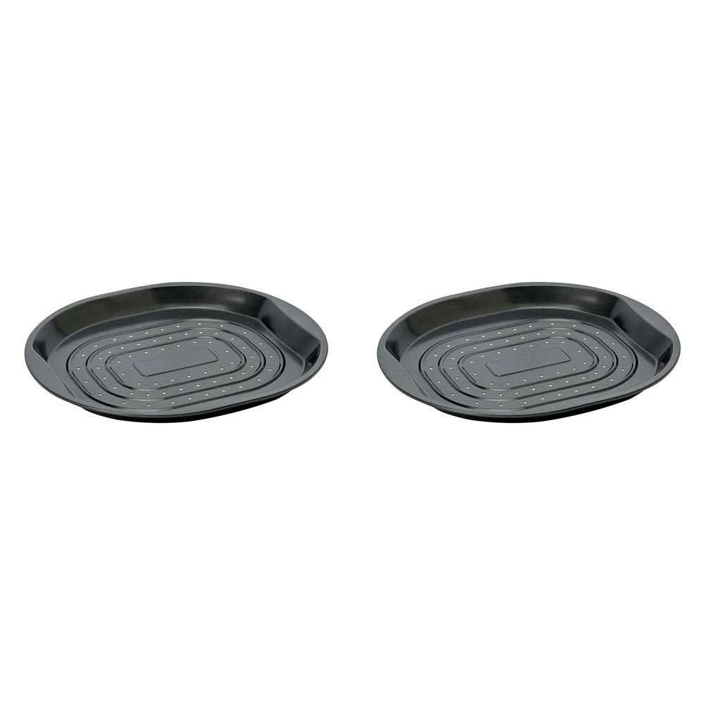 2PK Wiltshire Easybake Crisper Chips/Wedges Oven Safe Baking Tray 33.5x32cm