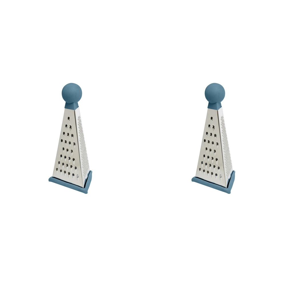 2PK Wiltshire Angular Three-Sided Cheese/Vegetable Kitchen Food Grater Tool