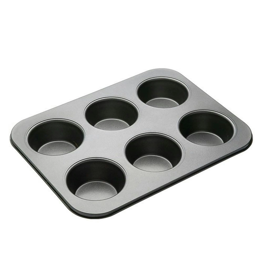 MasterCraft Non-Stick 6-Cup American Baking Muffin/Cupcake Mold Tray/Pan/Cups