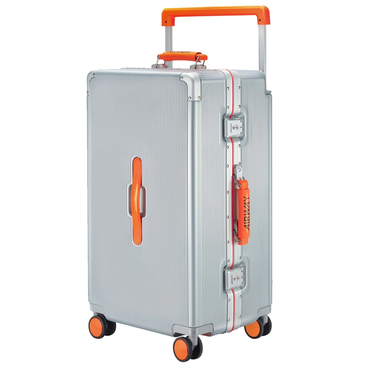 Airway Endurance Max- Aluminium Frame Suitcase Extra Large Check-In Luggage 28 Inch Silver