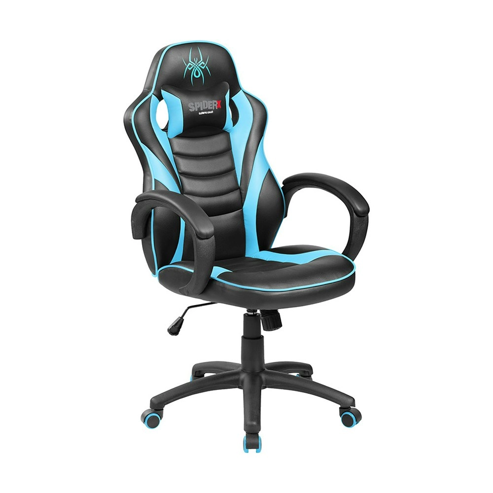 Pure Acoustics Black/Blue Spider X Gaming/Office Swivel Chair Tiltable