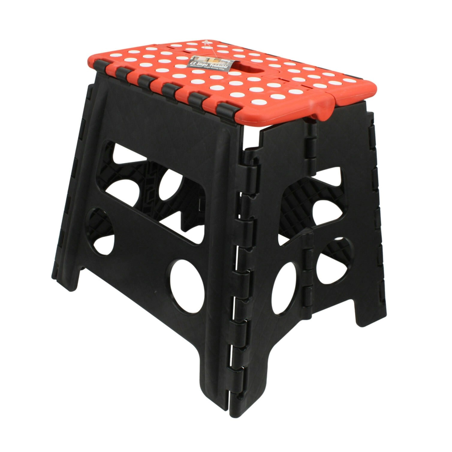 Home Expression 29x32cm Plastic Steps Foldable Stool/Chair Camping Outdoor Red