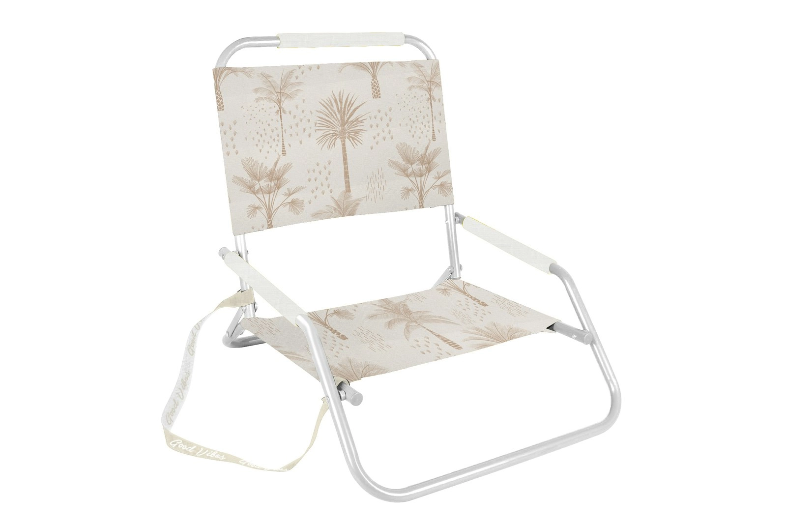 Good Vibes 60x58cm Outdoor/Garden Chair Foldable Mc Beach w/ Steel Frame Beige