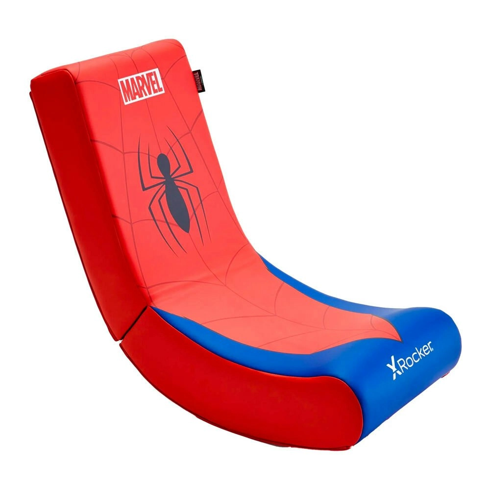 X Rocker Marvel Icon Childrens Foldable Junior Floor Gaming Chair - Spider-Man