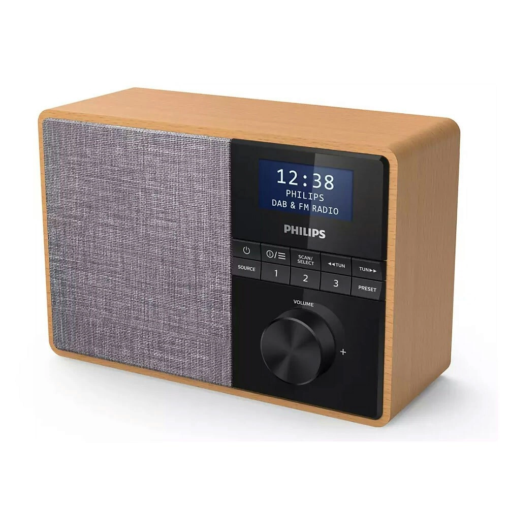 Philips Digital/DAB+/FM Portable Clock Radio Wireless Bluetooth Speaker w/ Timer