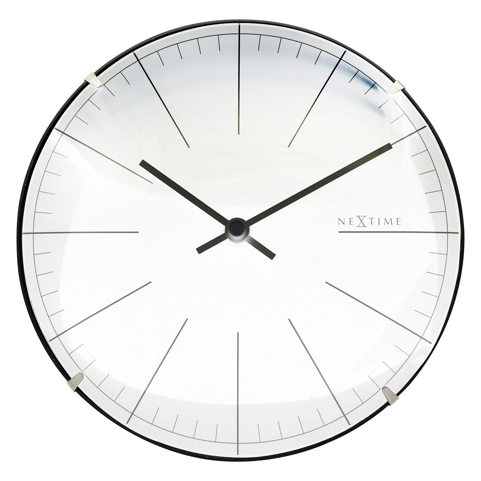 NeXtime 20cm Mini Dome Analogue Table/Wall Clock Round Home/Office Decor White