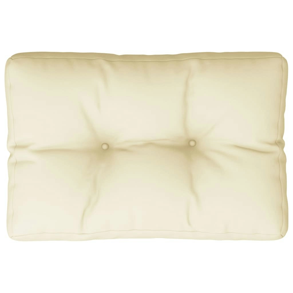 Pallet Cushion Cream 50x40x12 cm Fabric 360537