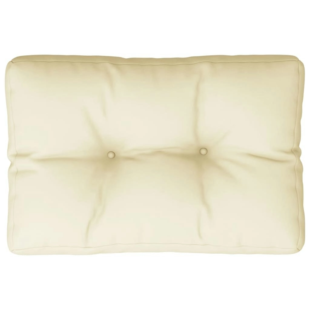 Pallet Cushion Cream 60x40x12 cm Fabric 360559