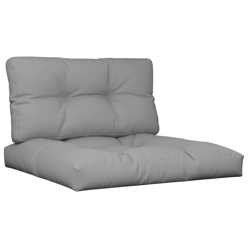 Pallet Cushions 2 pcs Grey Fabric 360690