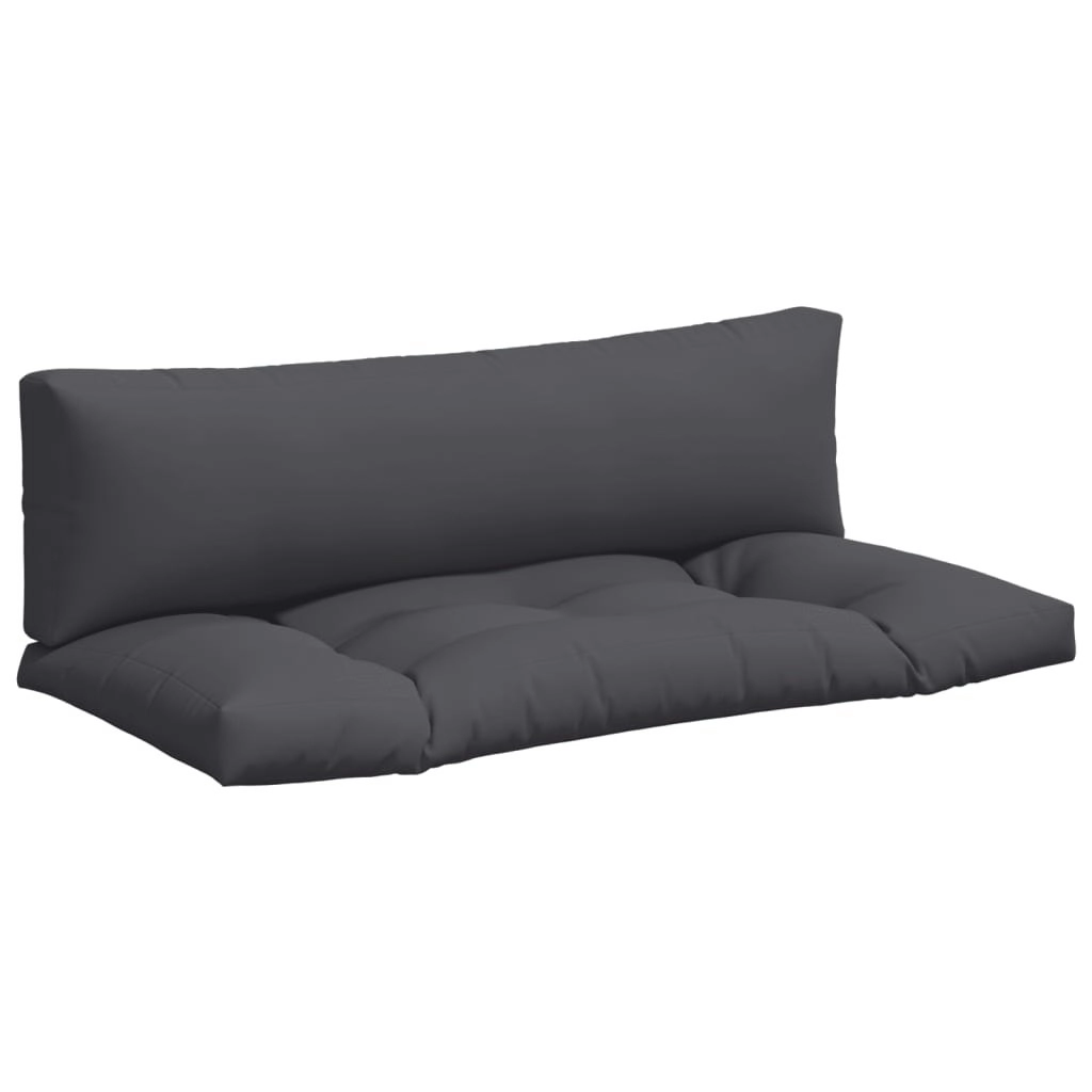 Pallet Cushions 2 pcs Anthracite Fabric 360922