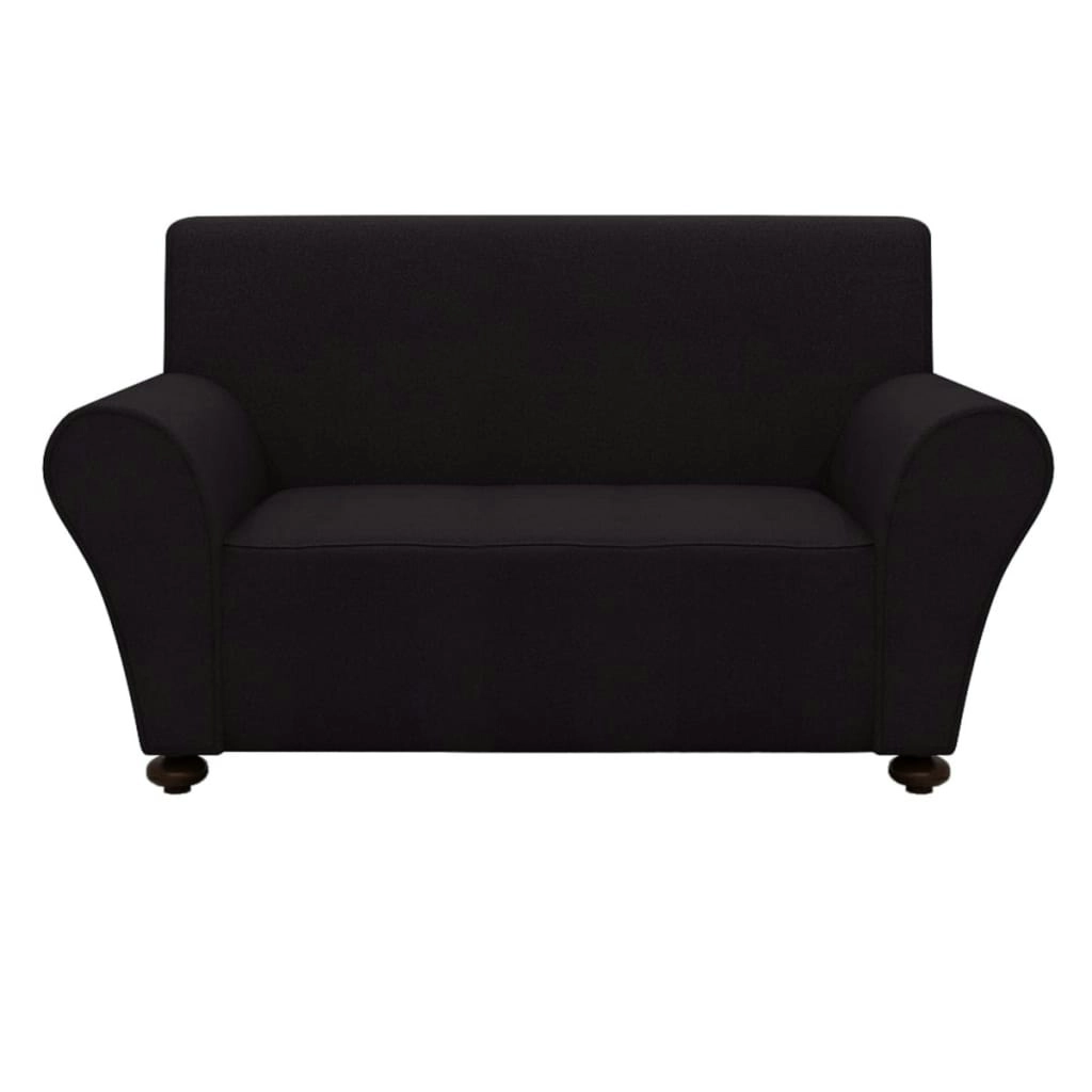 Stretch Couch Slipcover Black Polyester Jersey 131080