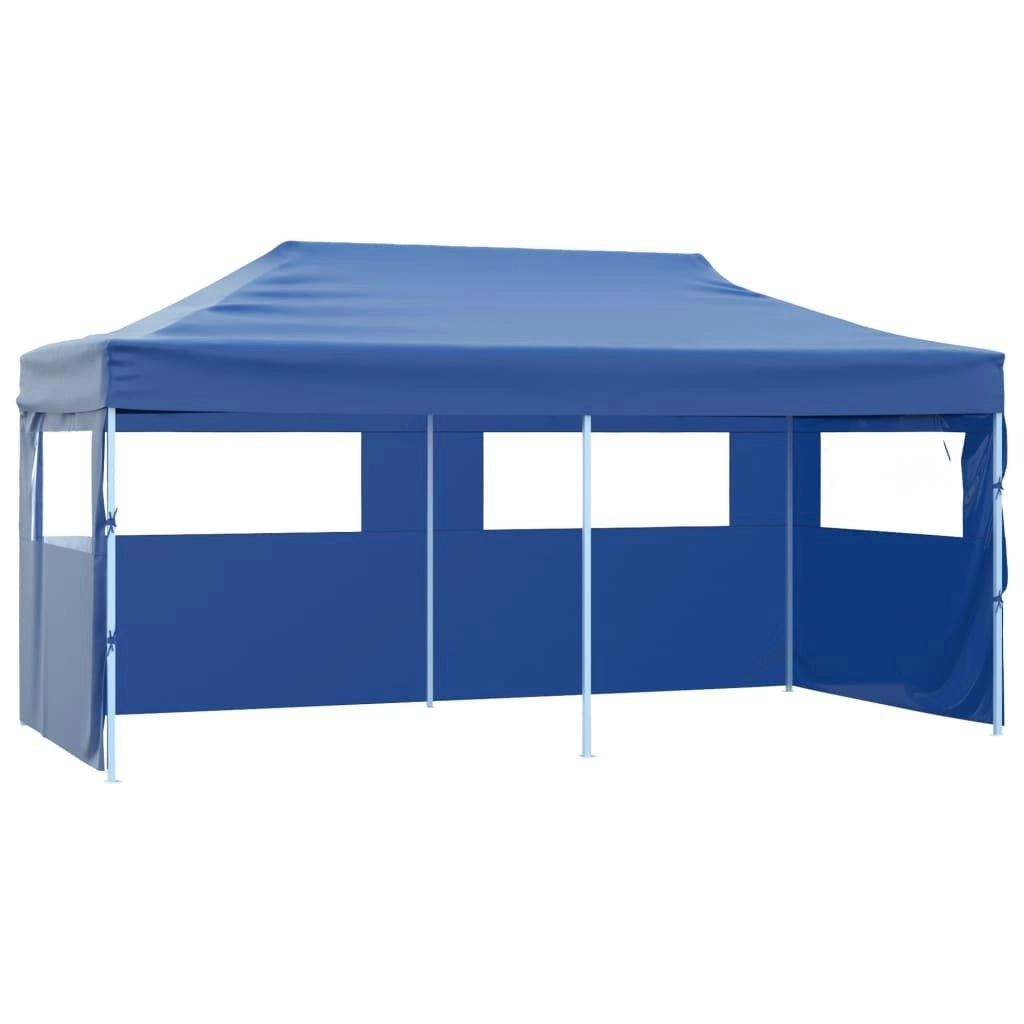 Blue Foldable Pop-up Party Tent 3 x 6 m 41583