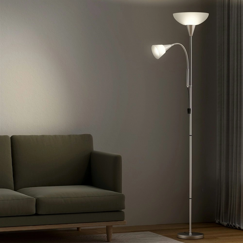 Artiss Floor Lamp Mother and Child Modern Home Living Room Office Reading Silver