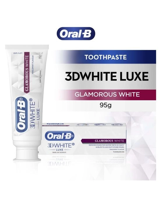 Oral B 3DWhite Luxe Glamorous White Toothpaste 95 g