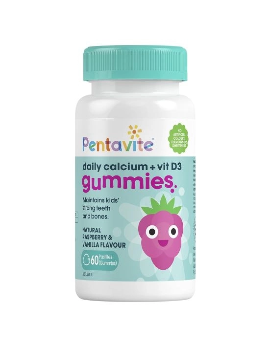 Pentavite Daily Calcium + Vit D3 Kids Gummies 60 Pastilles