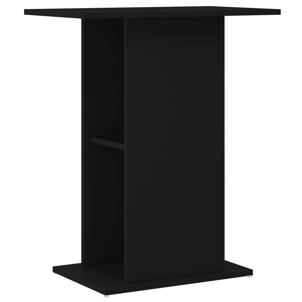 Aquarium Stand Black 60.5x36x72.5 cm Engineered Wood 833640