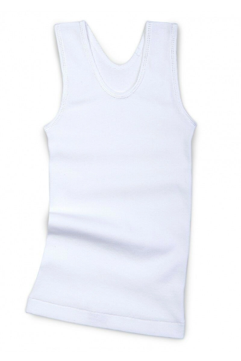 10 x Bonds Boys Kids White Chesty Vest Cotton Singlets