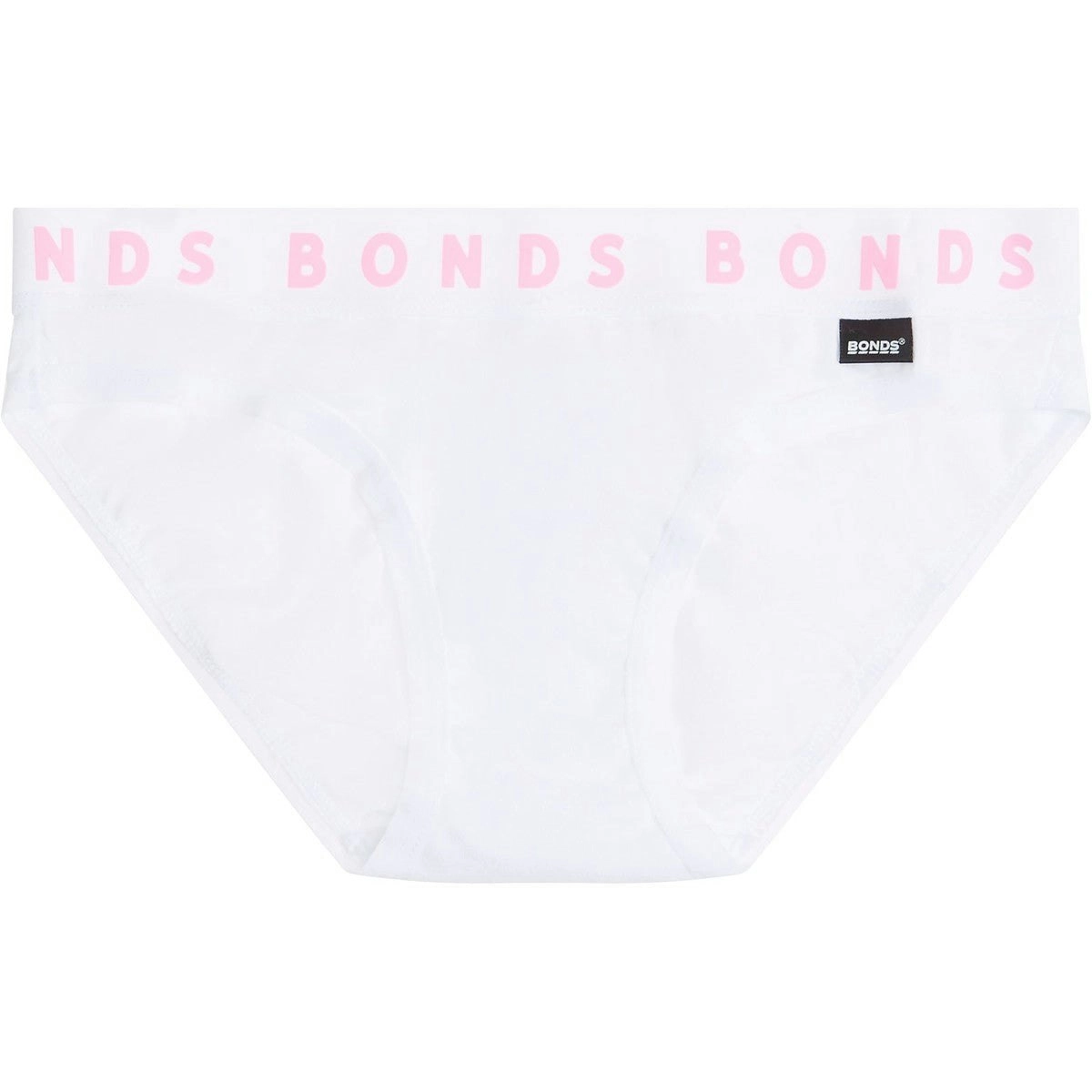 2 x Bonds Girls Stretchies Bikini Underwear Brief Kids Undies Knickers White