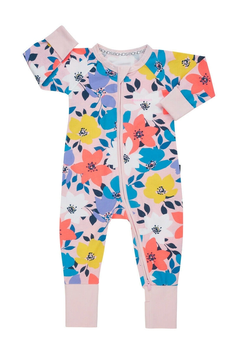 Bonds Baby Wondersuit Zippy Printed Floral Flora Baby Splice