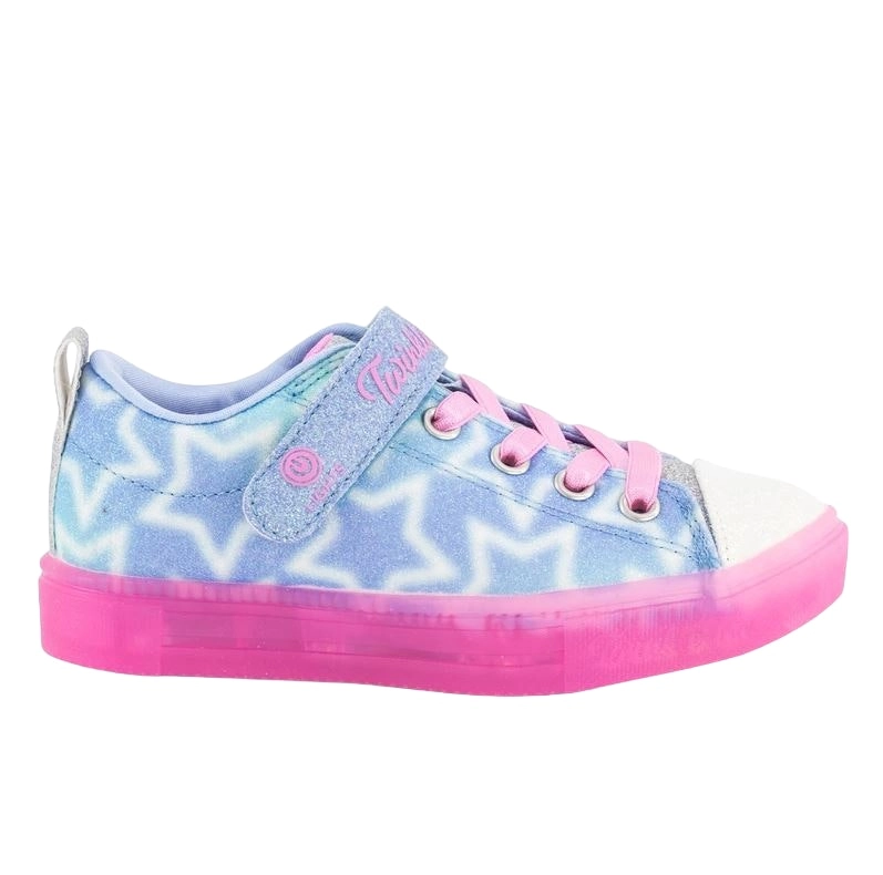 Kids Skechers Twinkle Sparks Ice Dreamsicle Light Blue Girls Sneakers