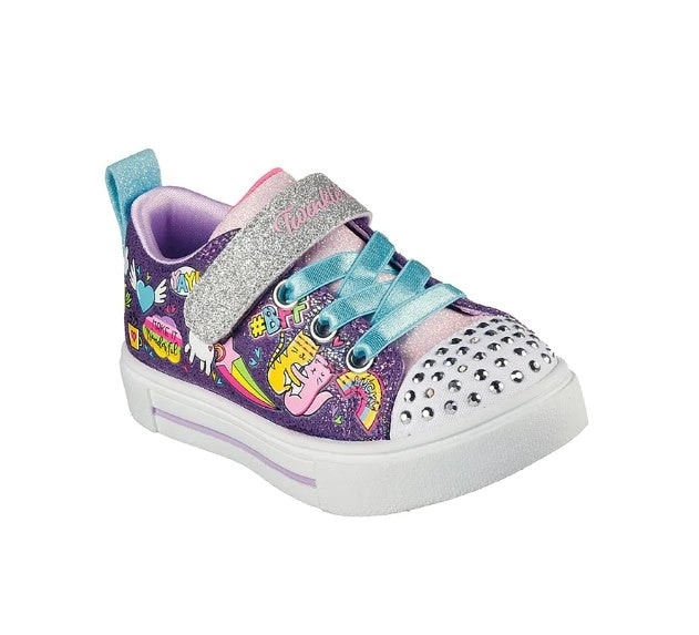 Infant Toddlers Skechers Twinkle Sparks - Bff Magic Purple/Multi Comfy Walking Shoe