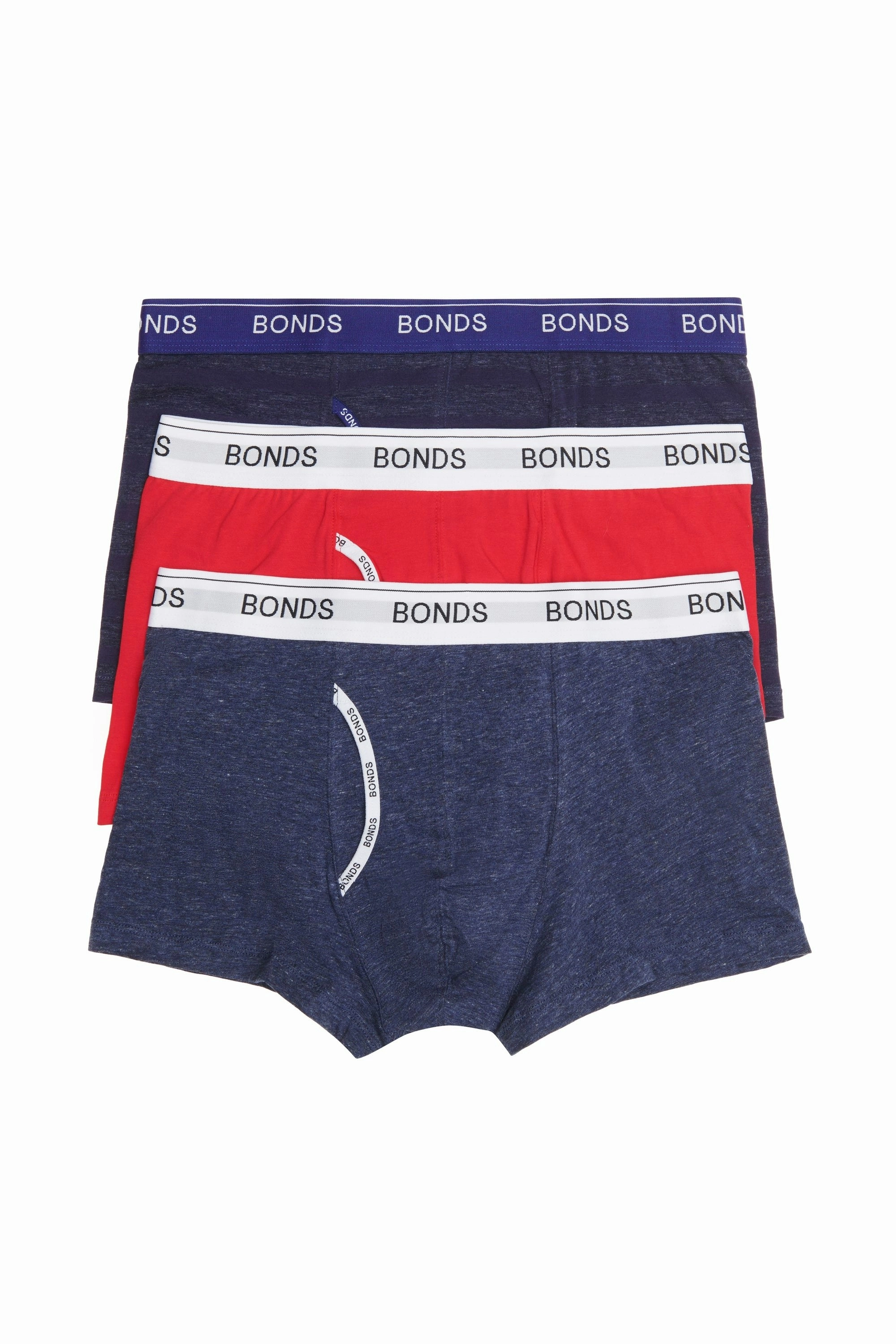 9 x Mens Bonds Guyfront Trunk Trunks Underwear – Navy Stripe 21C