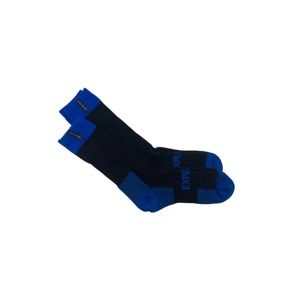 4 x Bonds Explorer Tough Work Socks Black/Blue Cotton Comfortable Crew