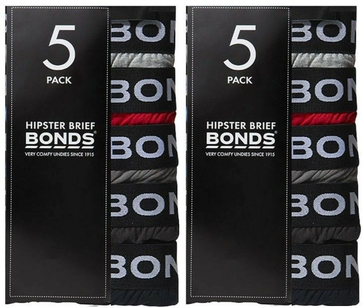 Bonds Mens Bulk Multi 10 Pairs Pair Hipster Brief Underwear Briefs Pairs Undies