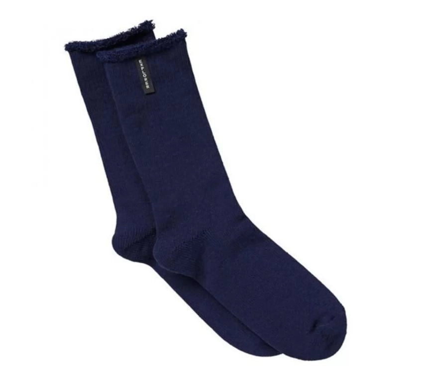 2 x Mens Bonds Explorer Original Crew Wool Blend Navy Socks