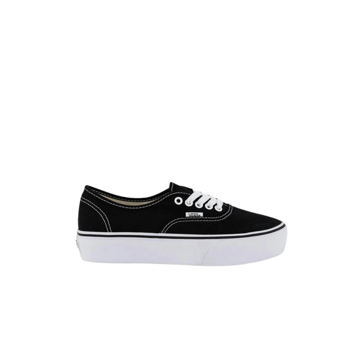 Unisex Vans Authentic Platform 2.0 Black/White Lace Up Shoes