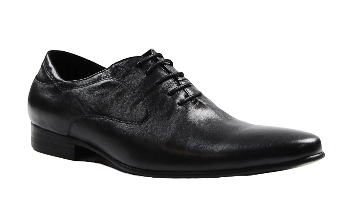 Mens Zasel Joe Black Leather Lace Up Work Formal Casual Dress Wedding Mens Shoes