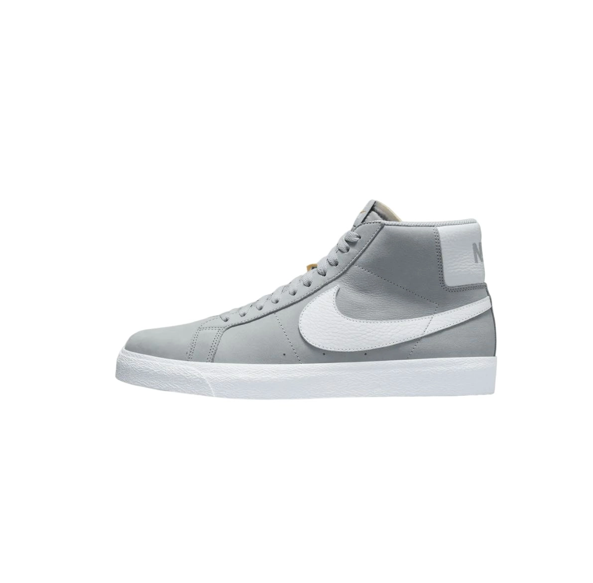 Mens Nike Sb Zoom Blazer Mid Iso Wolf Grey/ White Athletic Shoes