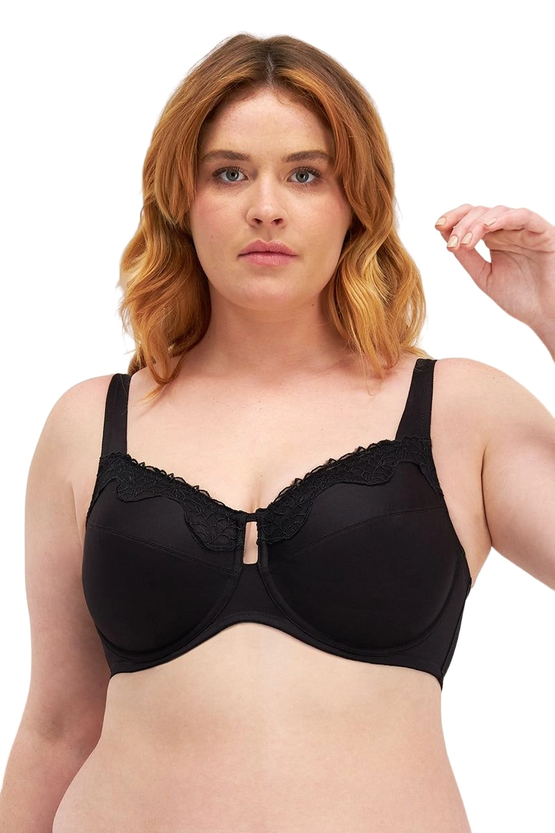 4 x Berlei Bra Womens Luminous Embroidered Minimiser Black