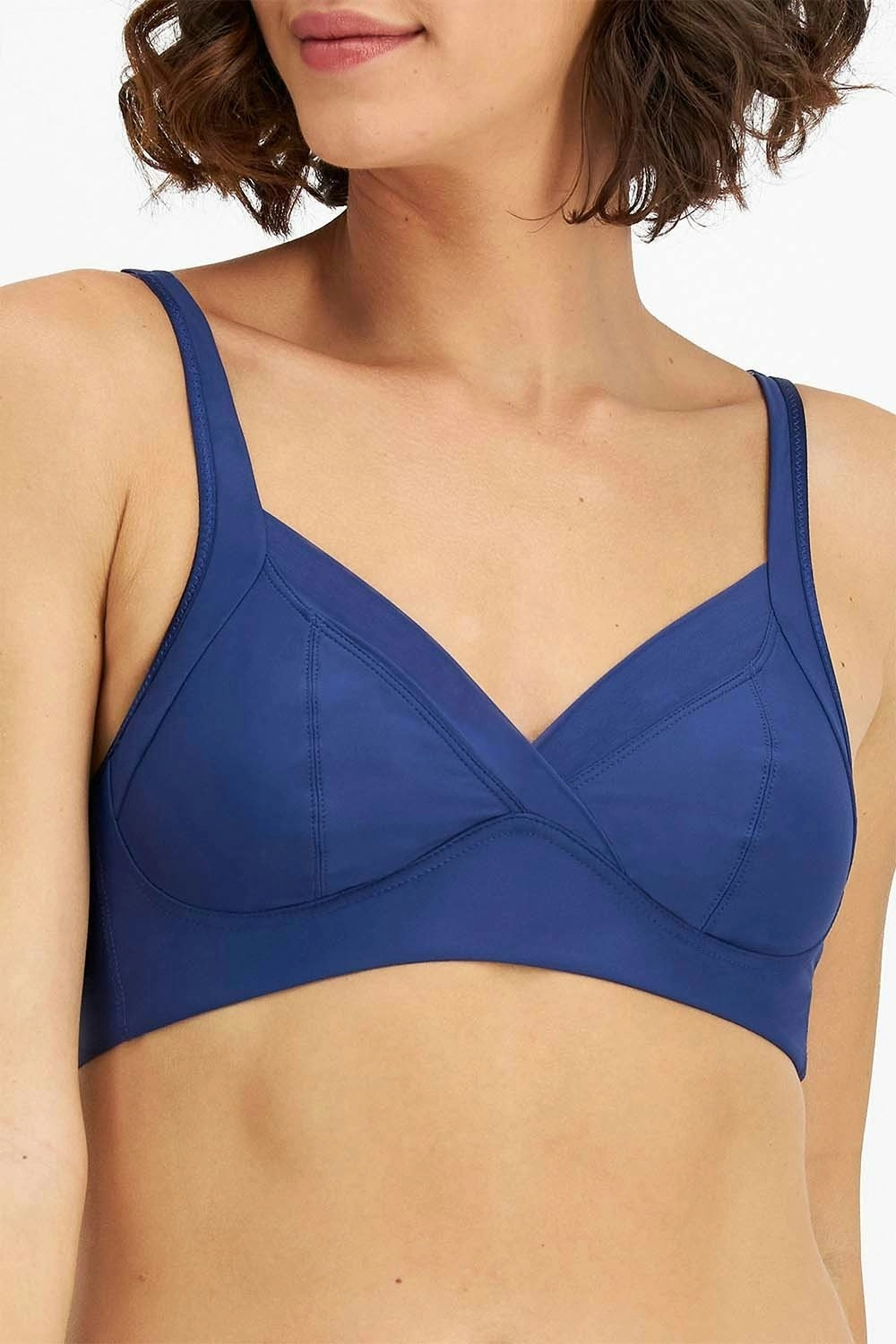 Playtex Non Contour Wirefree Navy Bra Ywvf