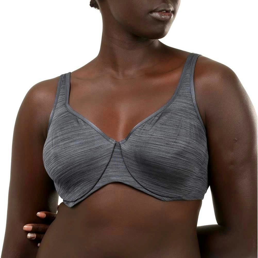 4 x Hestia Womens Smoothing Minimiser Lightweight Bra Charcoal