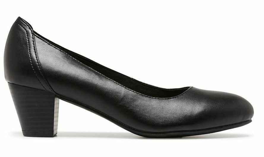 Grosby Ivy Closed Toe Thick Heels Casual Work Ladies Womens Shoes