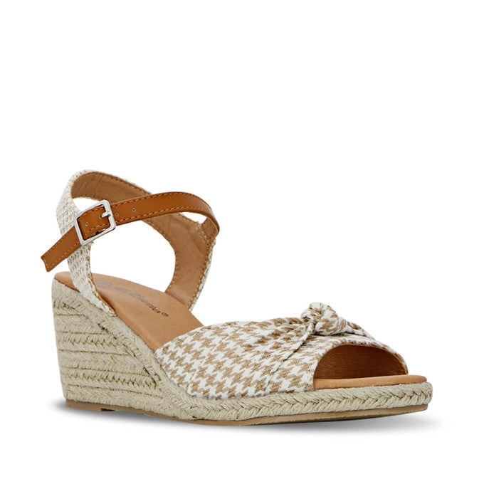 Womens Bellissimo Lou Tan Multi Wedge Sandals