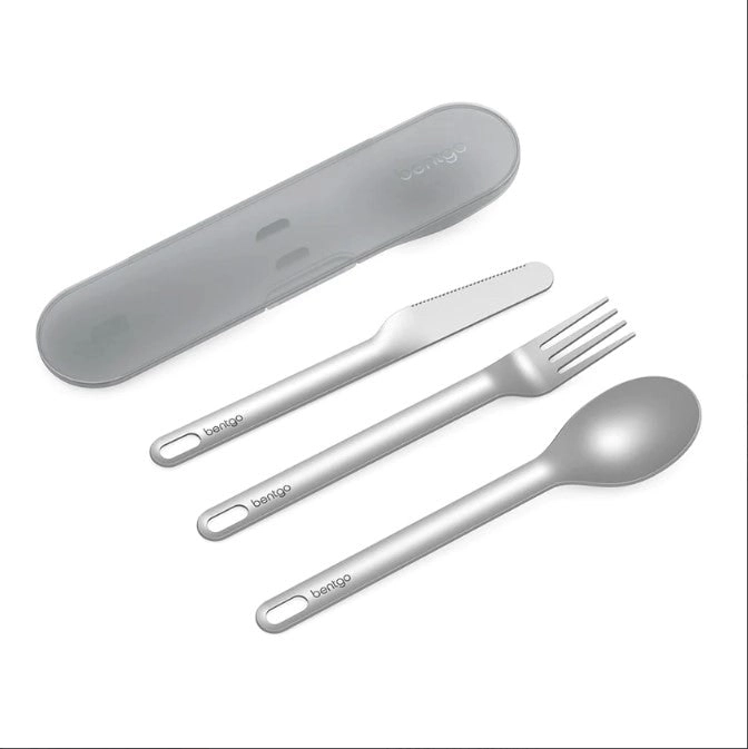 10 x Bentgo Ss Utensil Set Cutlery Grey