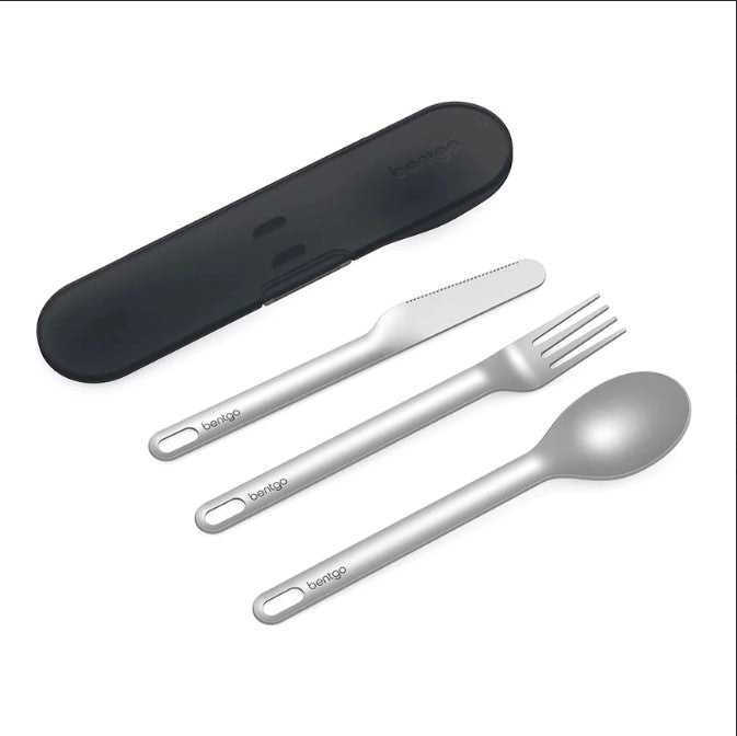 3 x Bentgo Ss Utensil Set Cutlery Carbon