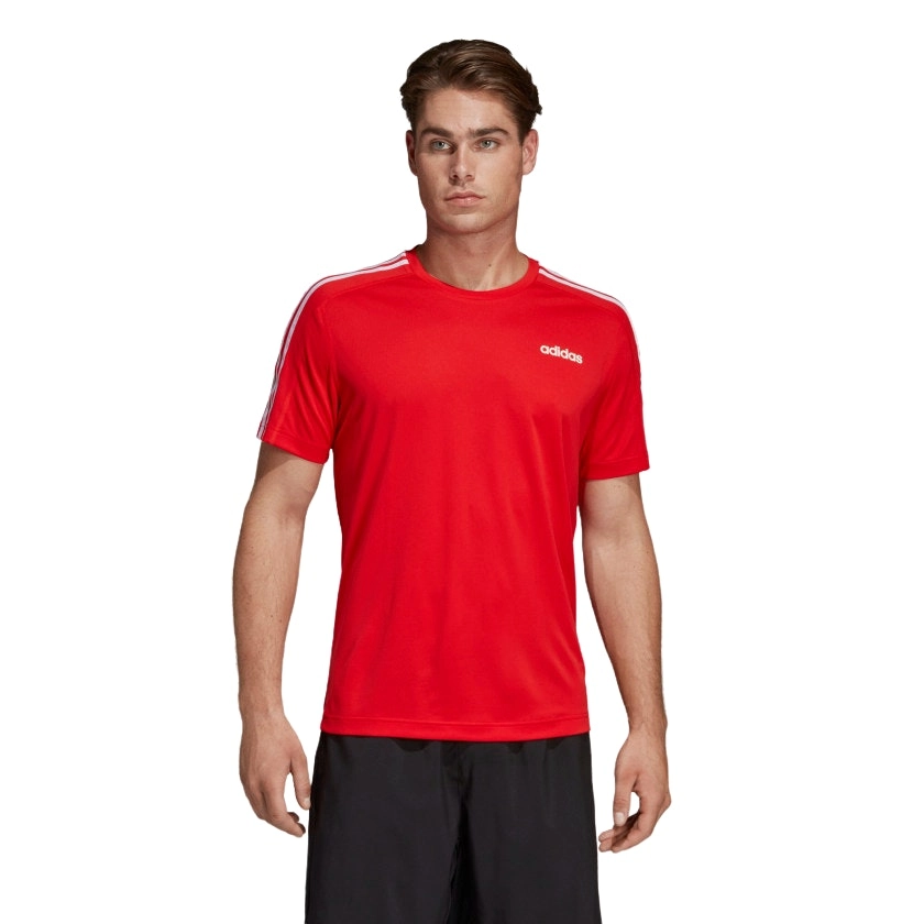 Adidas Mens D2m 3-Stripes Training Active Tee T-Shirt