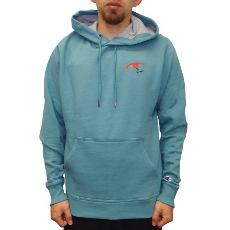 Mens Champion Powerblend Aqua Tonic Graphic Hoodie