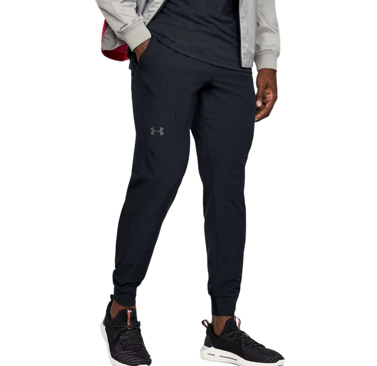 Mens Under Armour Unstoppable Joggers Black Athletic Training Trackies