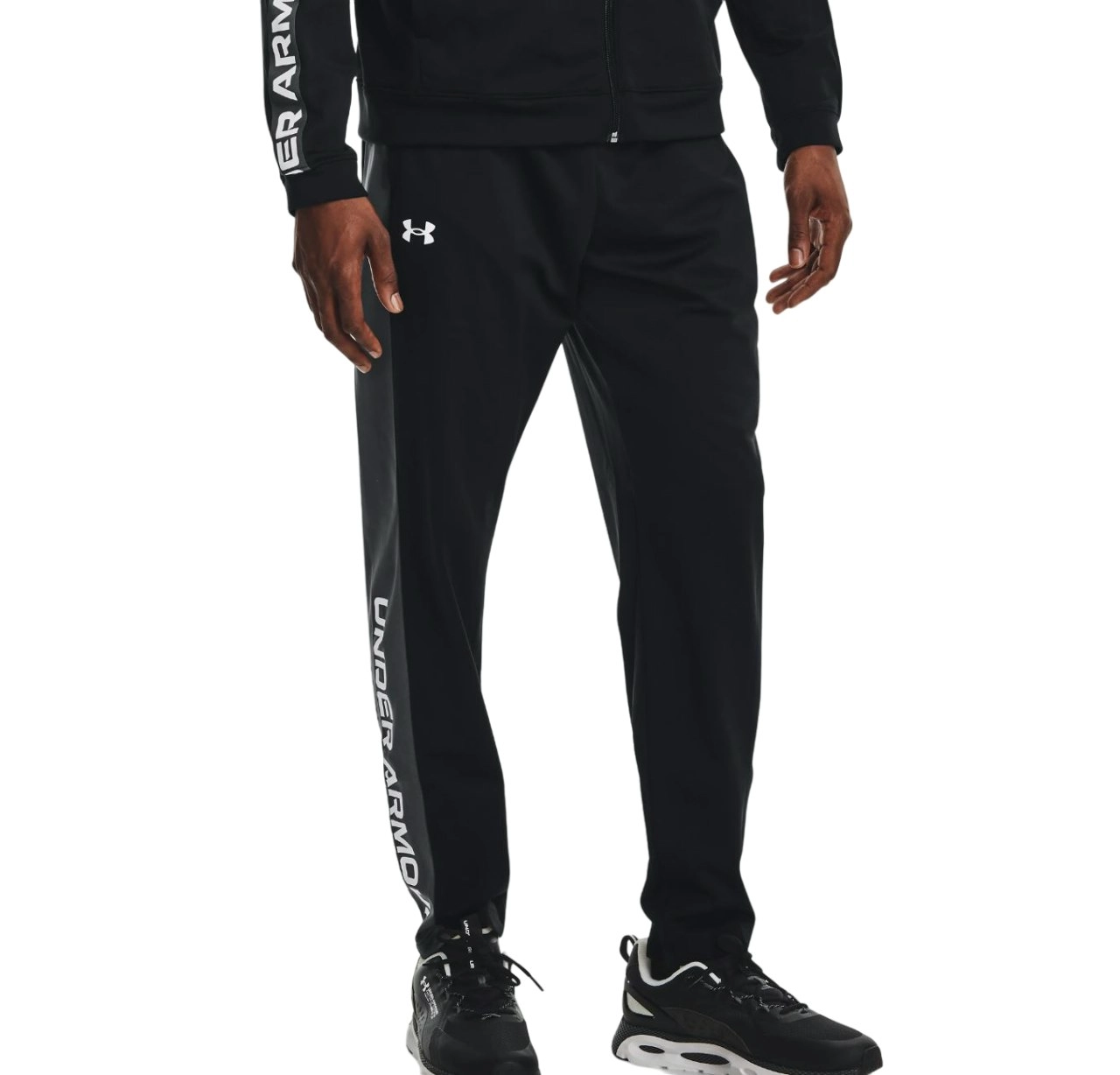 Mens Under Armour Brawler Pants Black/Grey Joggers Athletic Trackies