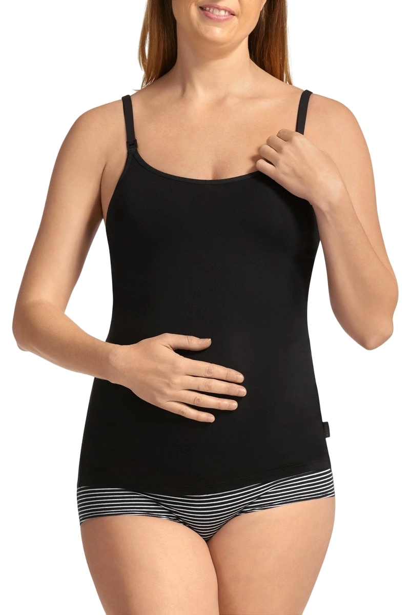 5 x Womens Bonds Maternity Hidden Support Singlet Pregnancy Bumps Black