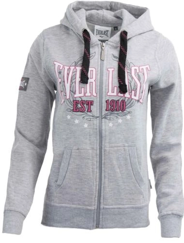 2 x Everlast Womens Grey Heritage Zip Hoodie Jacket