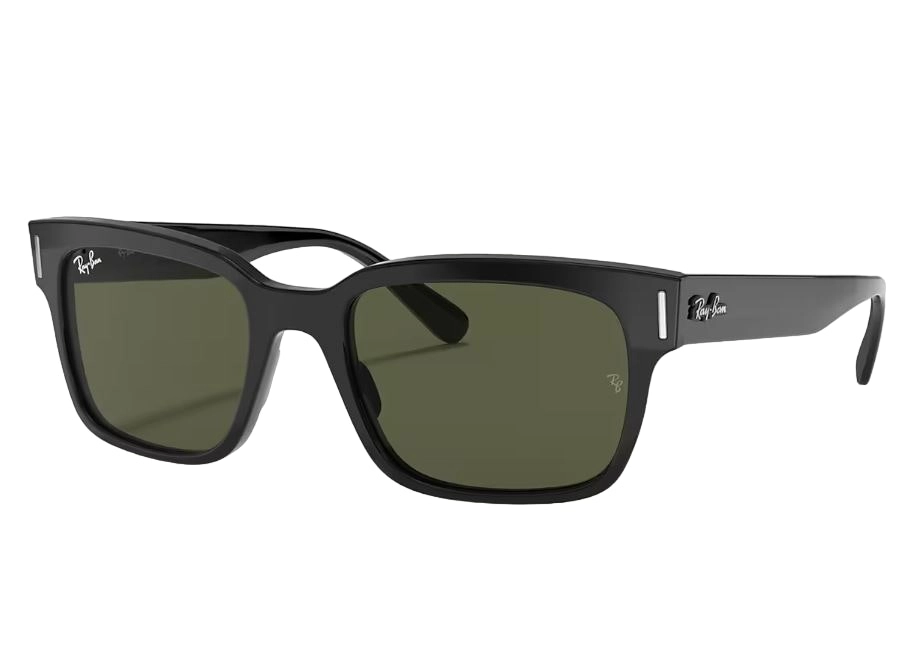 Unisex Ray Ban Sunglasses Rb2190 Jeffery Polished Black/ Green Sunnies - L