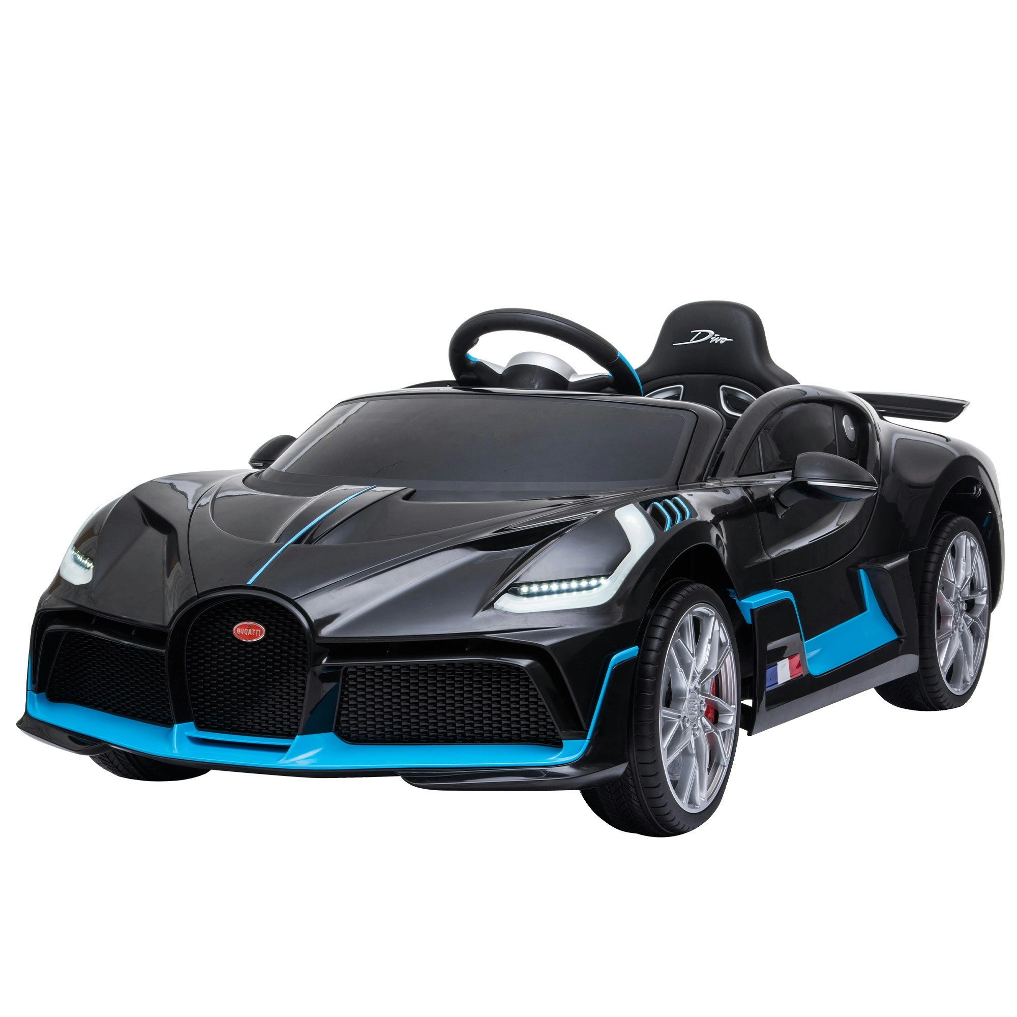 Licensed Bugatti Divo Kids Electric Ride On Car - Black