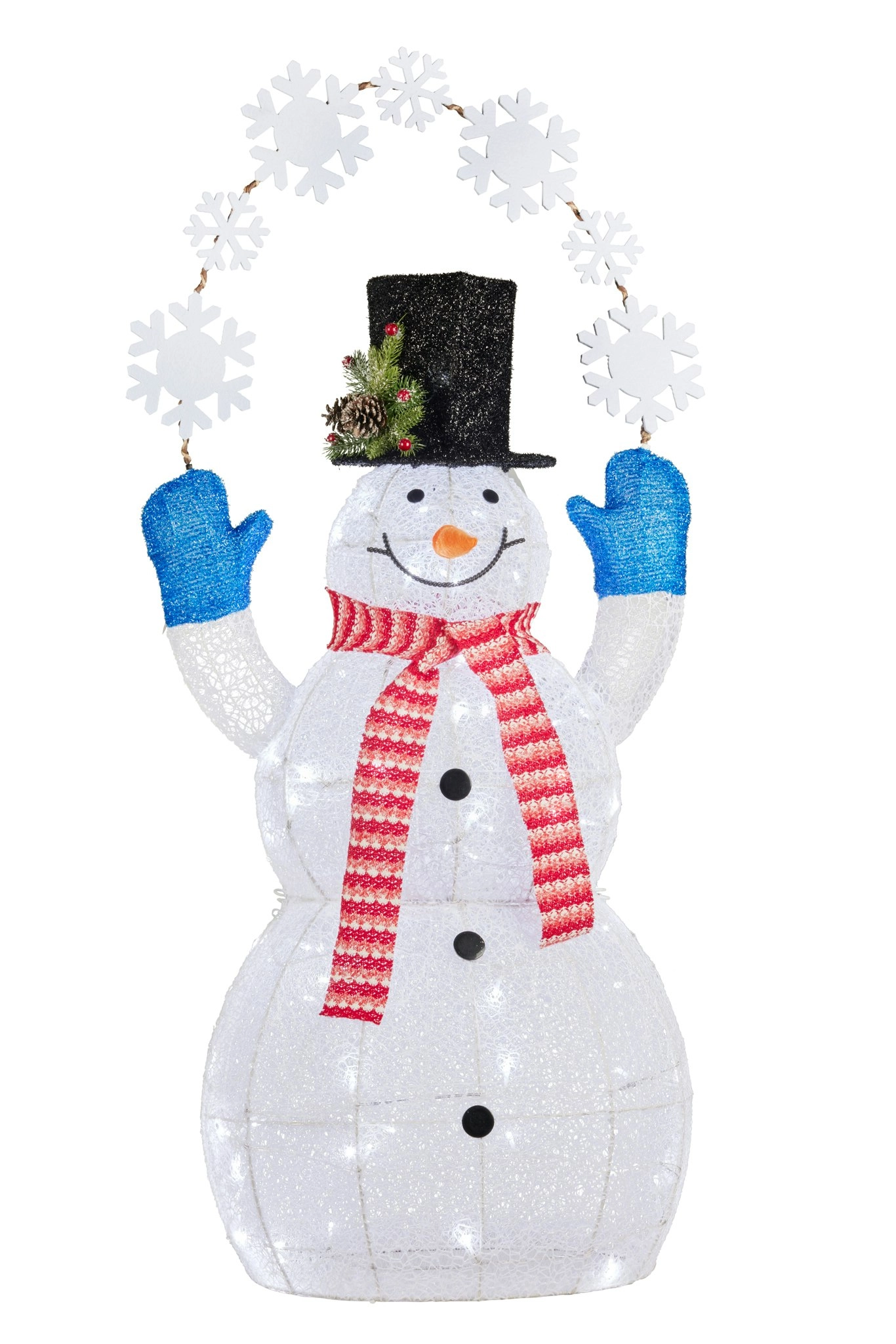 120cm Outdoor Snowman with Lights