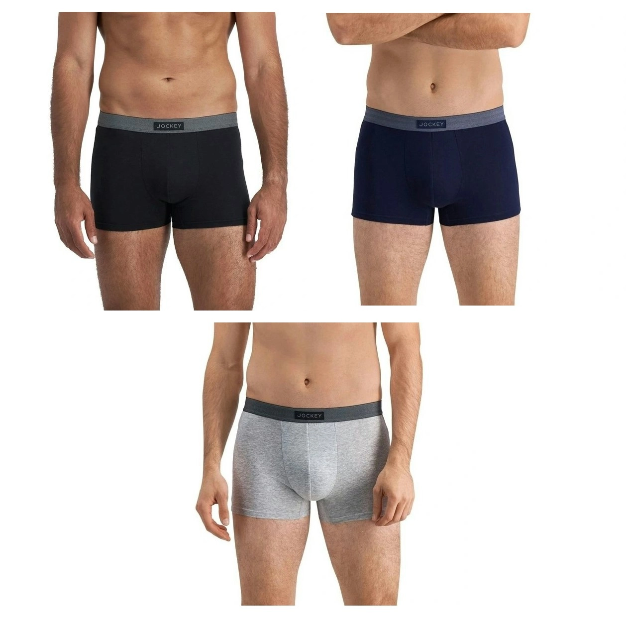 15 X Mens Jockey Comfort Classics Cotton Trunks Underwear Mixed Pack